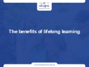 The benefits of lifelong learning