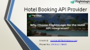 Hotel Booking API Provider
