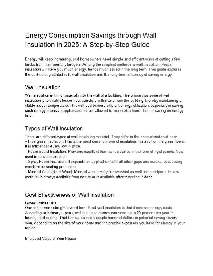 The Ultimate Guide to Wall Insulation and Long-Term Efficiency