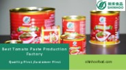 Best Tomato Paste Production Factory