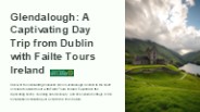 Tours from Dublin to Glendalough