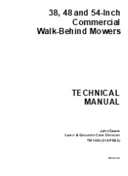 John Deere 48 Inch Commercial Walk-Behind Mower Service Repair Manual Instant Download