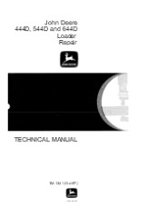 John Deere 444D Loader Service Repair Manual Instant Download