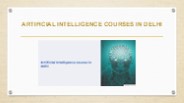 Artificial intelligence courses in delhi