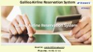 Galileo Airline Reservation System