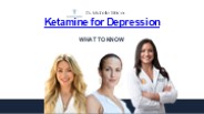 Treatment From Ketamine For Depression In Miami