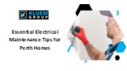 Essential Electrical Maintenance Tips for Perth Homes