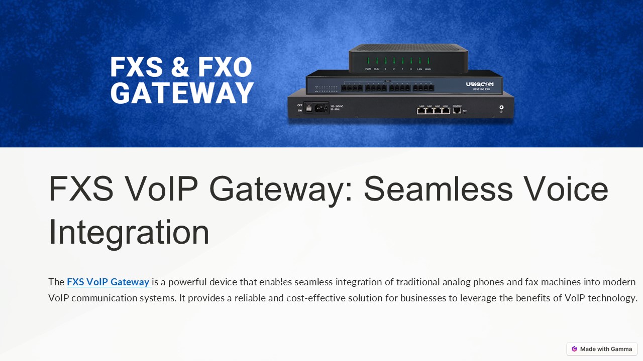 FXS VoIP Gateway  | UBIQCOM (1)