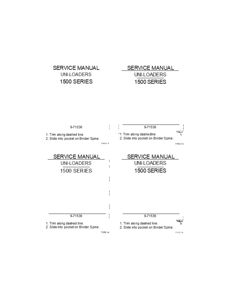 CASE 1537 Uni-Loader Service Repair Manual Instant Download