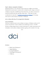 Top 10 software companies in Madurai