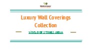 Luxury Wall Coverings Collection: Elevate Your Interior