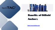 Benefits of Oilfield Anchors - Techtac.com