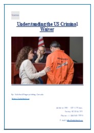 Understanding the US Criminal Waiver