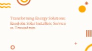 Solar Installers in Trivandrum