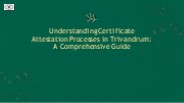 Certificate Attestation In Trivandrum