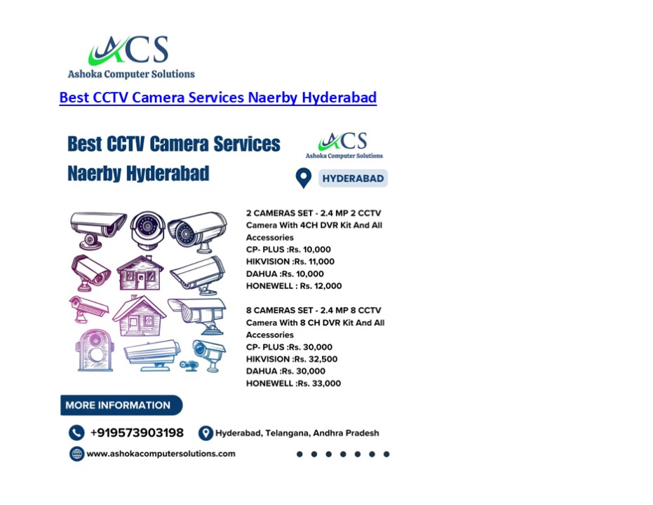 Best CCTV Camera Services Naerby Hyderabad