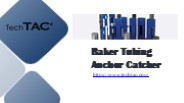 Baker Tubing Anchor Catcher - www.techtac.com