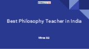 Best Philosophy Teacher in India (1)