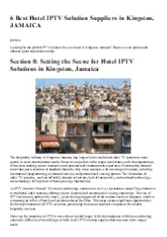 6 Best Hotel IPTV Solution Suppliers in Kingston, JAMAICA