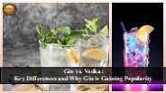 Comparing Gin and Vodka: Two Distinct Paths to Popularity