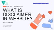 What Is Disclaimer in Website