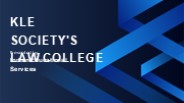 KLE Society’s Law College