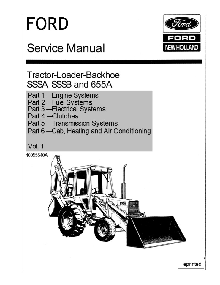 PPT Ford 655A Tractor Loader Backhoe Service Repair Manual Instant