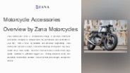 Motorcycle Accessories Overview by Zana Motorcycles