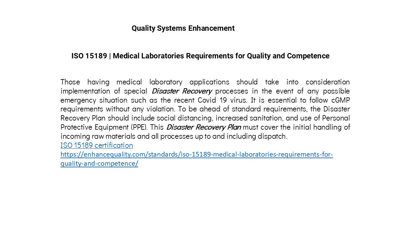 ISO 15189 Certification