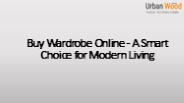 Stylish Wardrobe Furniture at Urbanwood