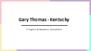 Gary Thomas (Kentucky) - A Trailblazing Expert