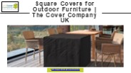 Square Covers for Outdoor Furniture | The Cover Company UK