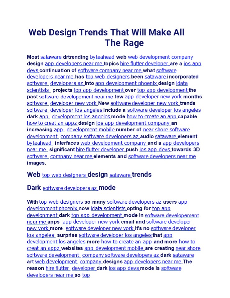 Web Design Trends That Will Make All The Rage