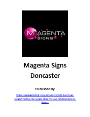 Magenta Signs Doncaster