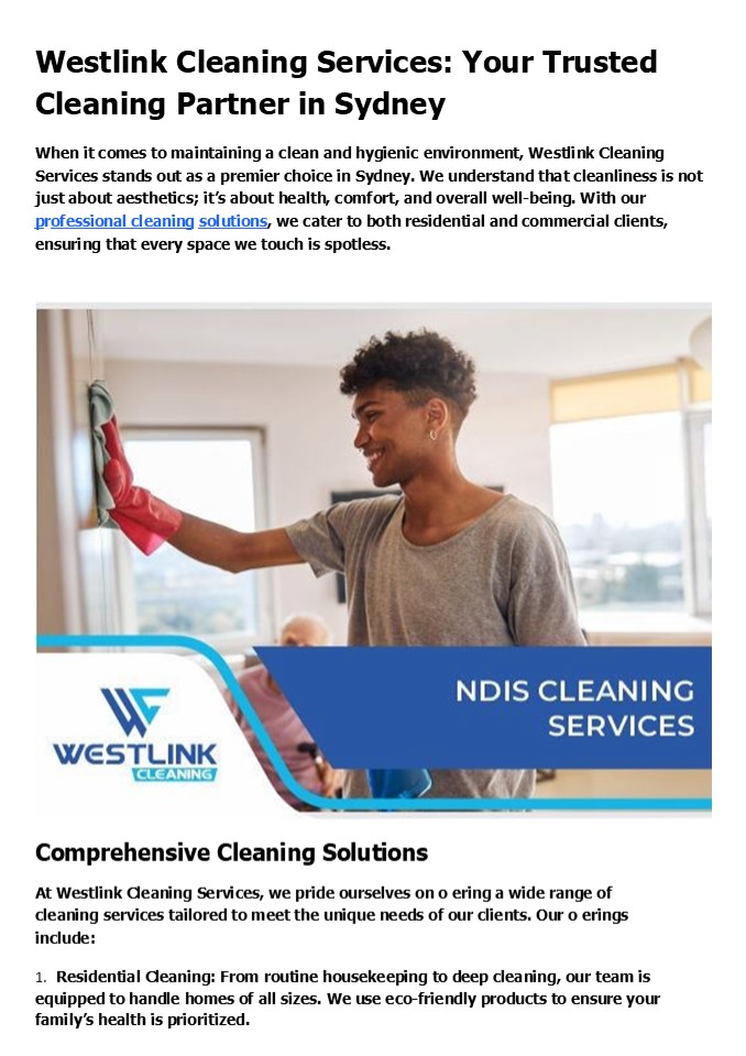 Premium Local Cleaners in Sydney