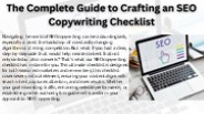 The Complete Guide to Crafting an SEO Copywriting Checklist