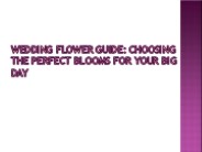 Wedding Flower Guide - Glasshaus