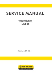 New Holland LM625 Telehandler Service Repair Manual Instant Download