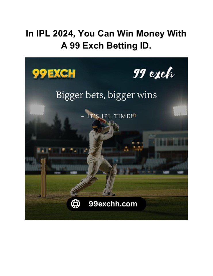 99 Exch Betting ID wins money for the IPL 2024.