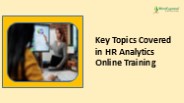Key Topics Covered in HR Analytics Online Training