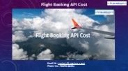 Flight Booking API Cost