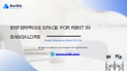 Enterprise Space for rent in Bangalore