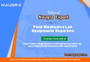 Fluid Mechanics Lab Equipments Exporters