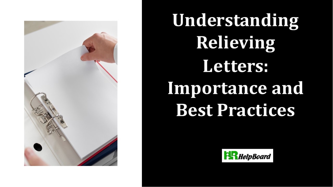 Relieving Letter Sample