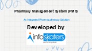 Pharmacy Management System