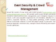 Event Security & Crowd Management – ICORP Security