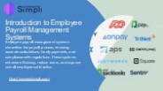 Introduction to Employee Payroll Management Systems