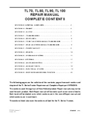 New Holland TL100 Tractor Service Repair Manual Instant Download