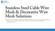 Architectural Wire Mesh: Innovative Solutions for Modern Design
