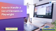 PlayWright Online Training | PlayWright Training